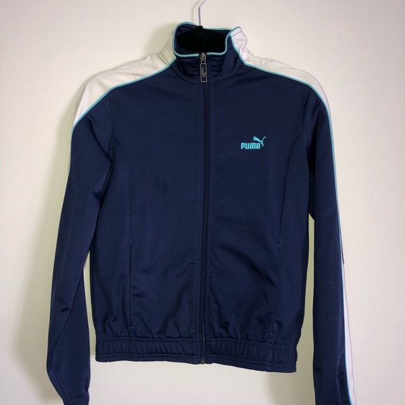 Blue Puma Athleisure Jacket Size XS - Picture 1 of 2